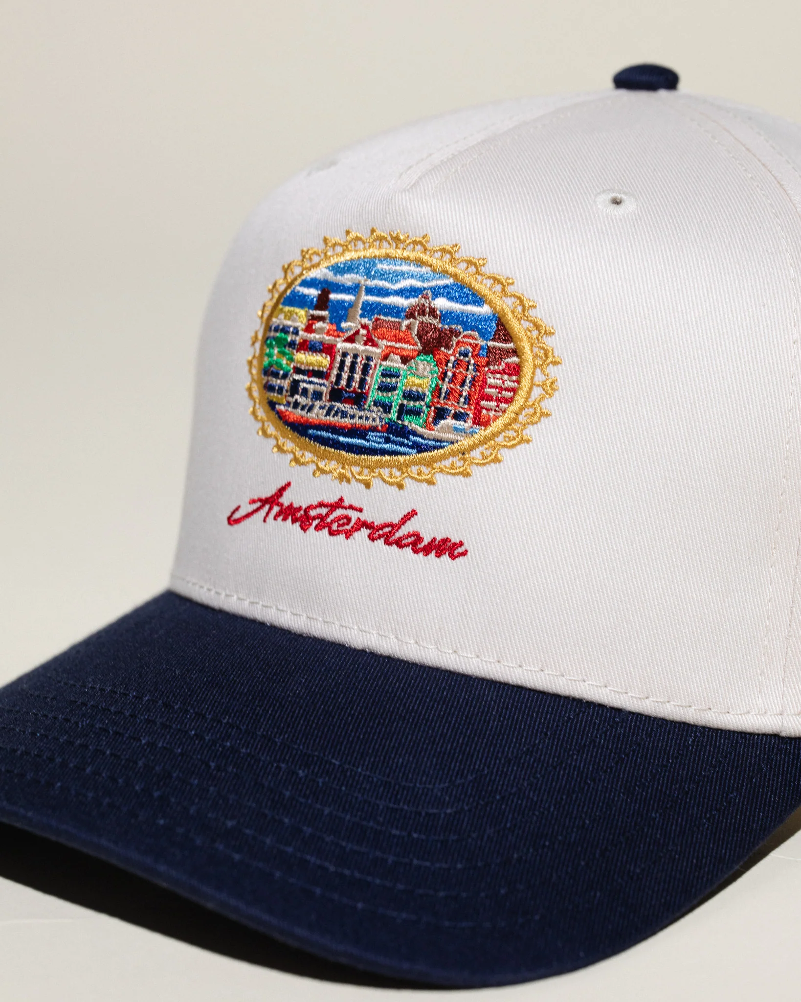 Pirate Amsterdam Hat (Cream/Navy) - Image 4