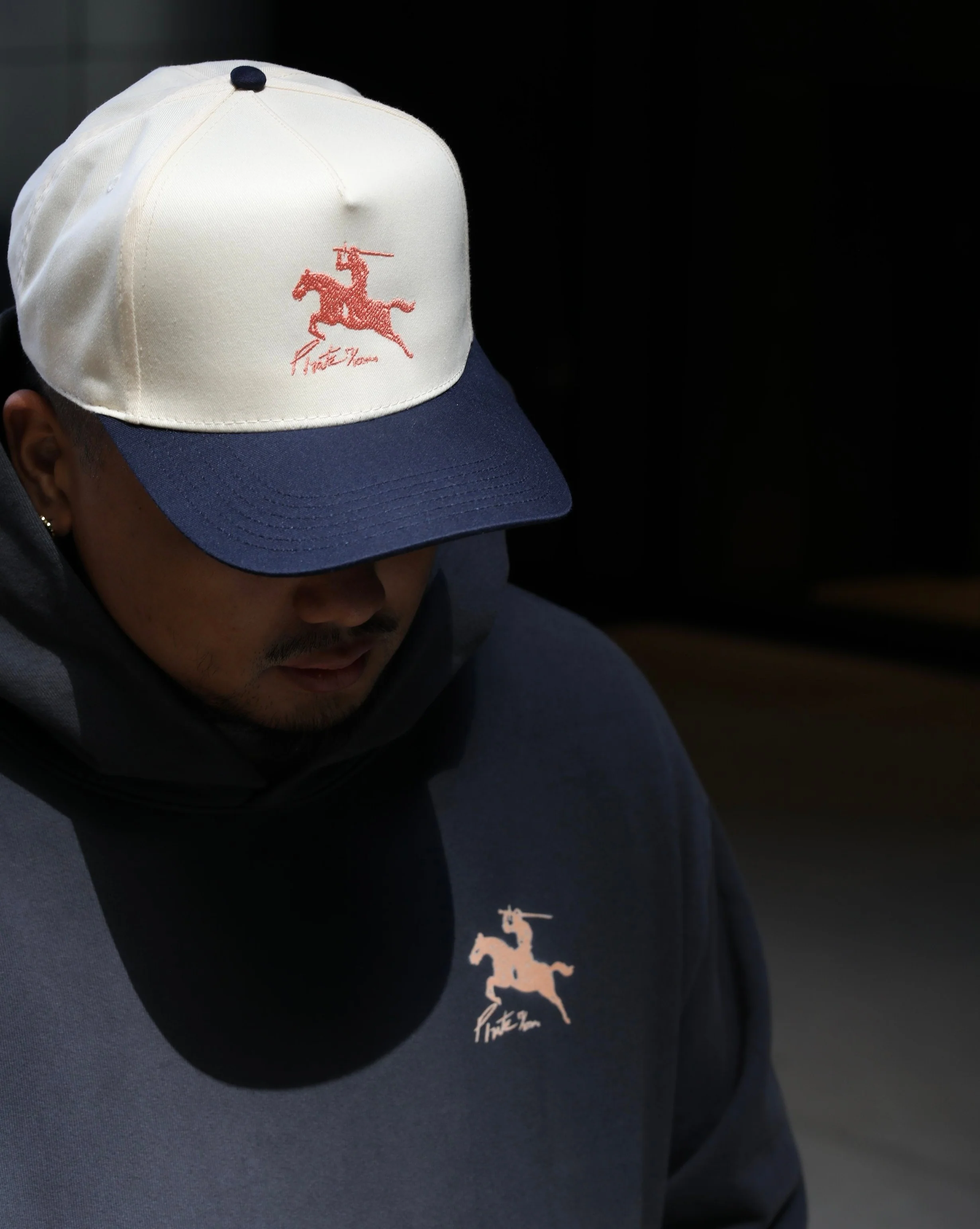 Pirate By Any Means Hat (Cream/Navy) - Image 6